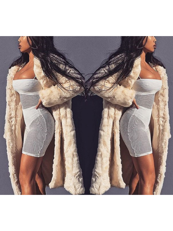 Long Sleeve Paneled Hoodie Solid Long Coat