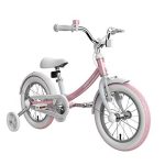 Kid’s Bike for Boys and Girls, 14 inch with Training Wheels, Pink