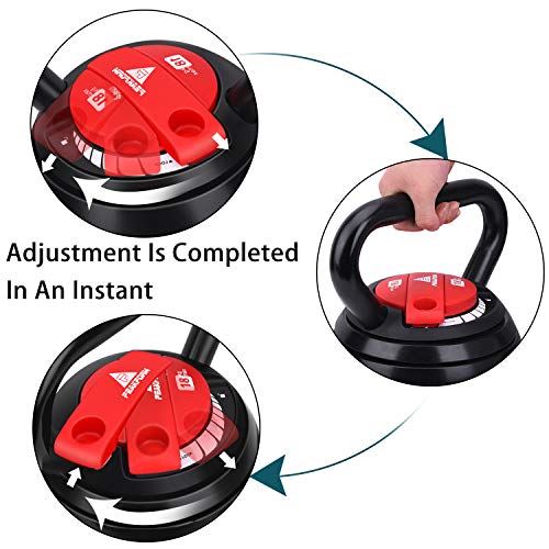 Kettlebell Weights Sets, Adjustable Kettle Bells Weight, 15-40lbs Kettlebells