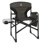 EVER ADVANCED Lightweight Folding Directors Chairs Outdoor, Aluminum Camping Chair