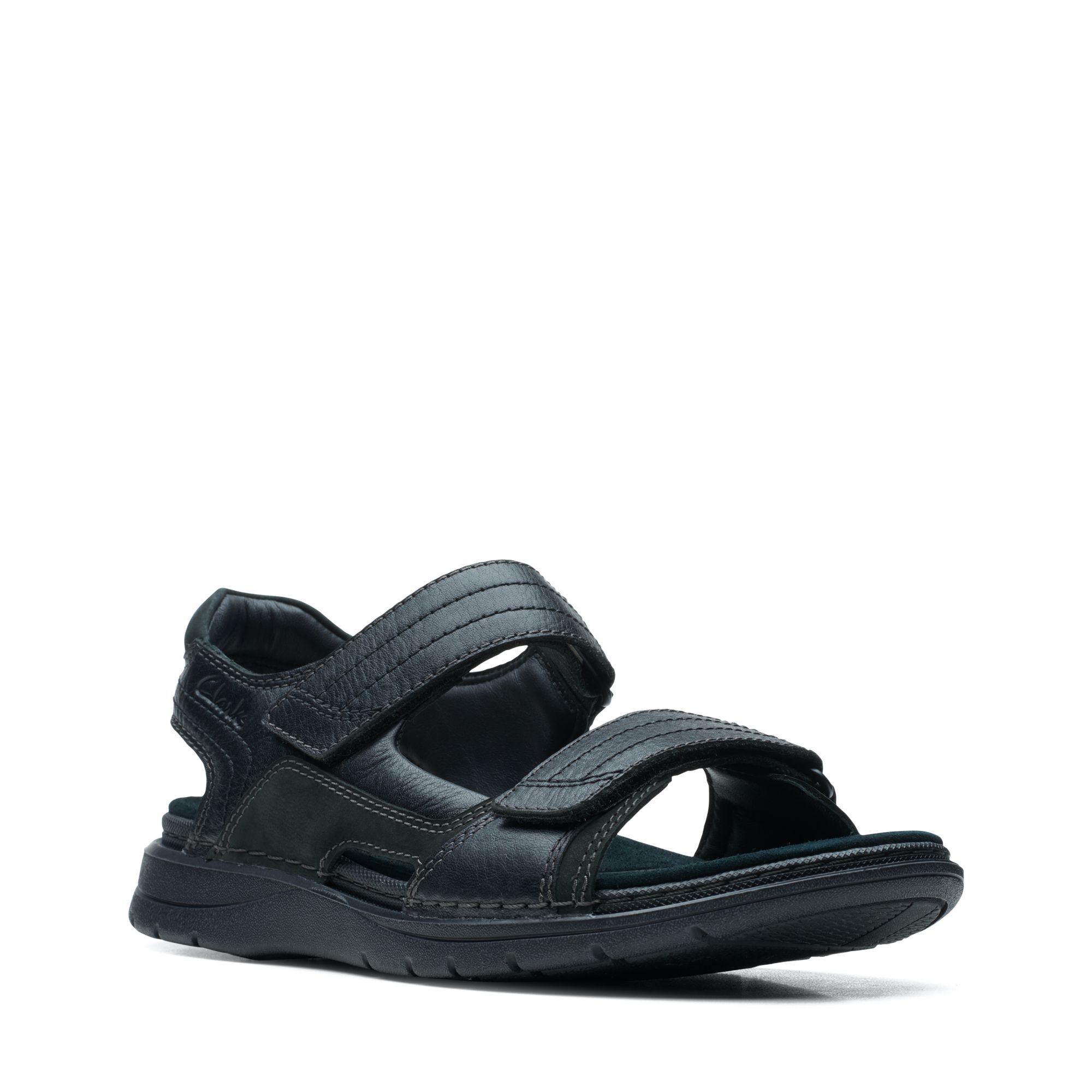 Men Sandals Nature Trek Black Nubuck