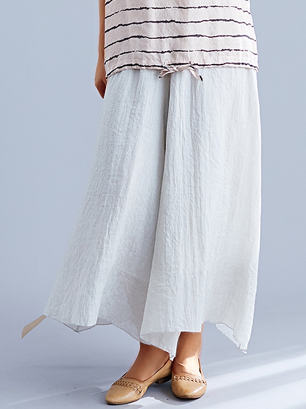 Plus Size Women Plain Casual Pants