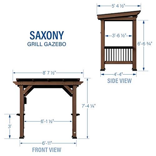Backyard Discovery Saxony Wooden Grill Gazebo