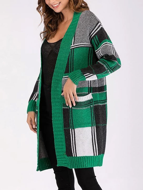 Knitted Long Sleeve Matching Slim Cardigan