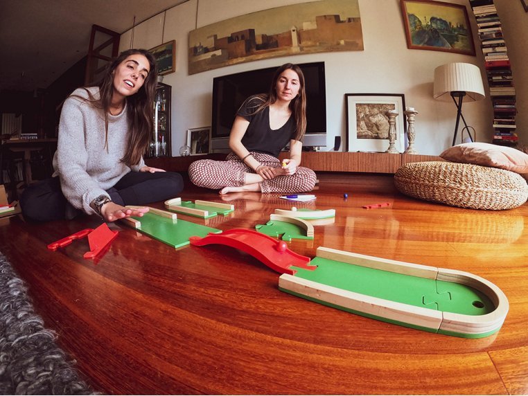 Wooden Mini Golf Board Game