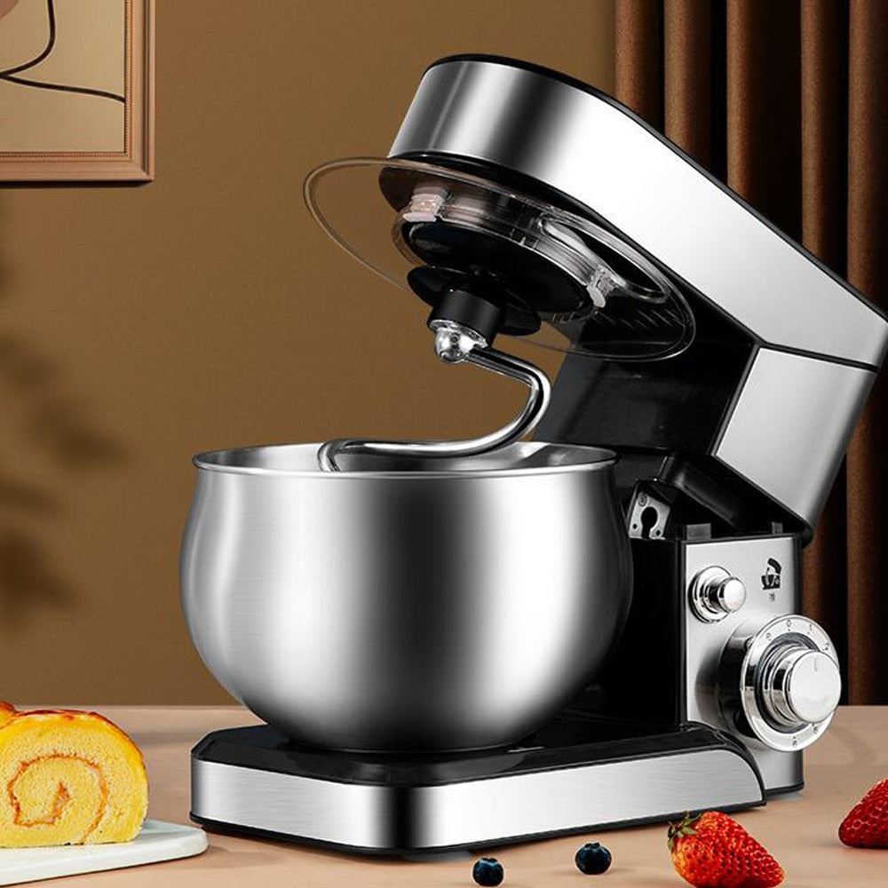 Stand Electric Food Mixer Chef Machine Stainless Steel 5L Bowl Cream Blender