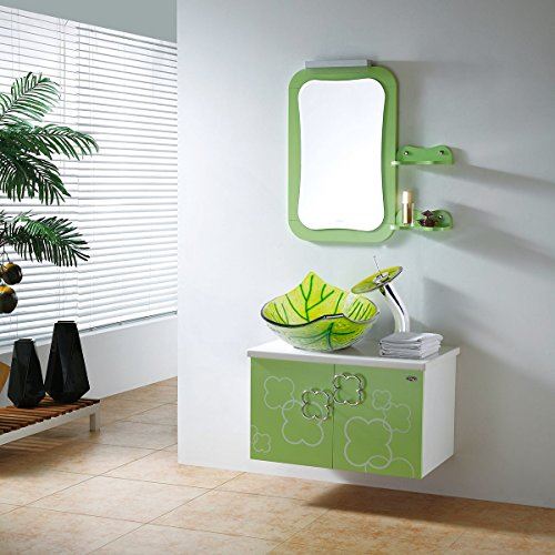 Chrome Bathroom Faucet Pop Up Drain Mounting Ring Set Leaf Shape