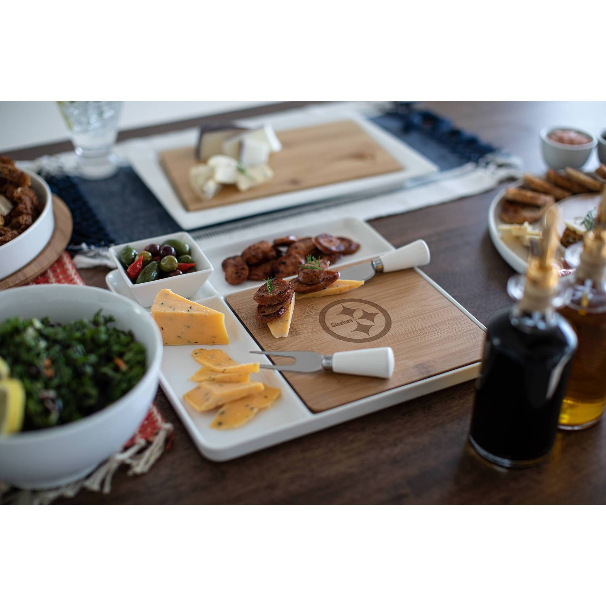 Pittsburgh Steelers Peninsula Cutting Board Serving Tray
