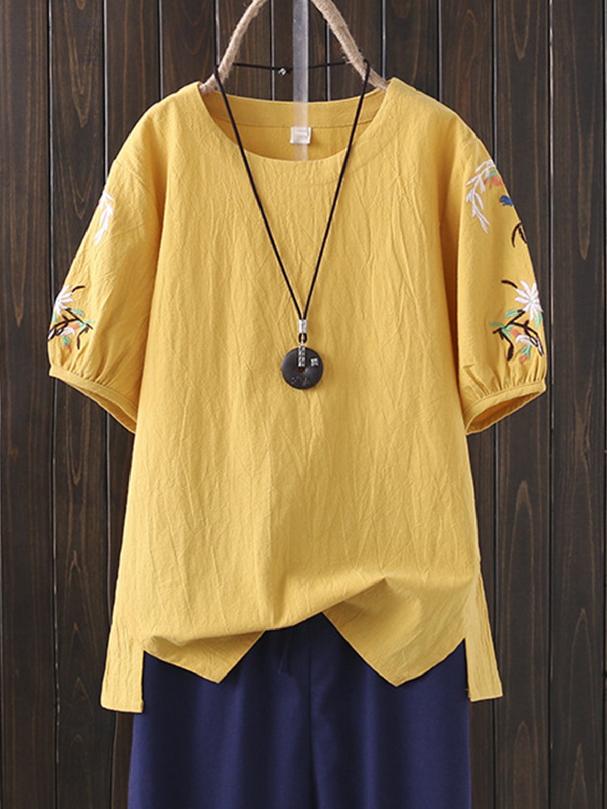 Casual Cotton-Blend Shirts & Tops