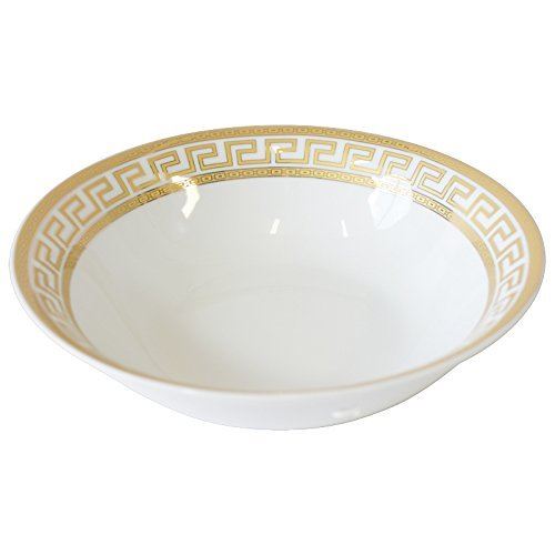 57 piece Dinnerware Dish Serving Set ��Greek Key Gold