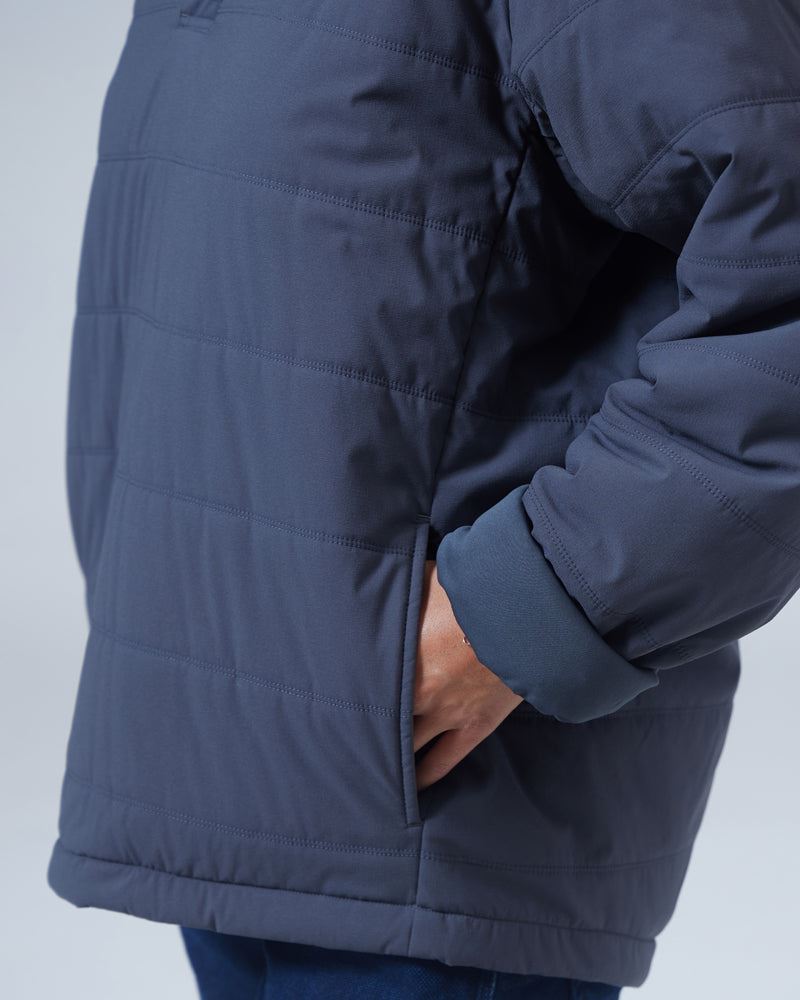 Flexible Insulated Henley Pullover