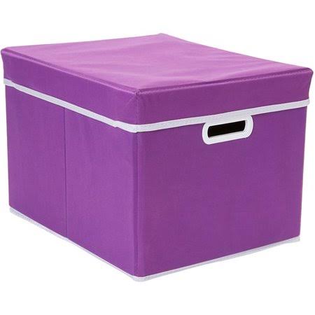 Rebrilliant Blank Stackable Fabric Storage Cube, Purple