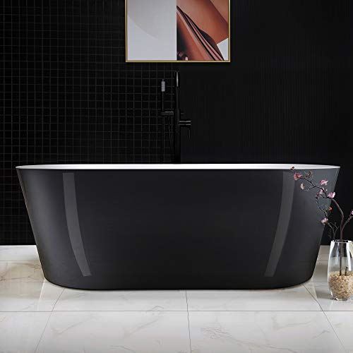 B1813 MB-Drain &O Bathtub, Black/Matte Black