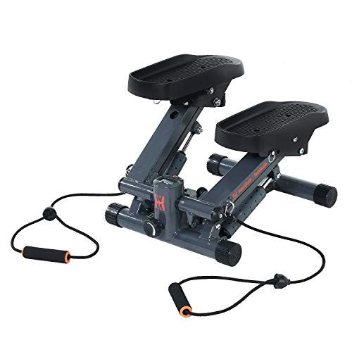 Bluetooth Cardio Stair Stepper with Adjustable Resistance Bands &  MyCloudFitness App