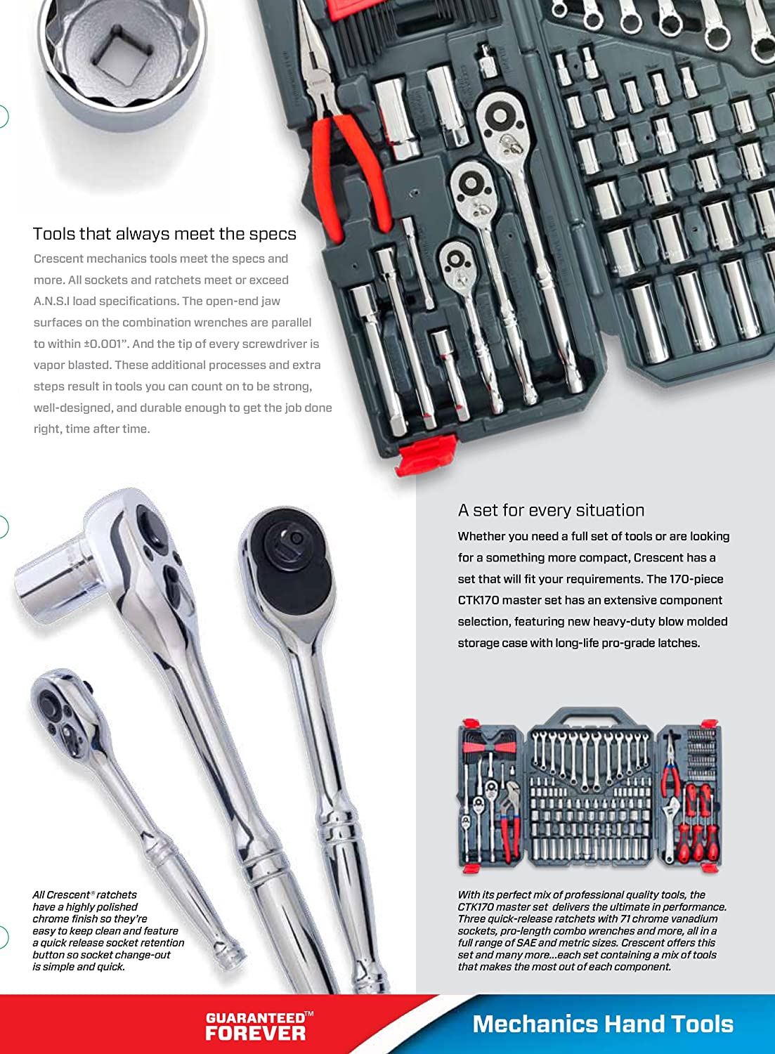 Crescent 170 Pc. General Purpose Tool Set �C Closed Case