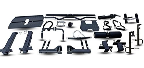 MiM USA Hercules 1001, Commercial Smith, Functional Trainer, Power Cage, Leg Press, Dip Chin, Jammer Arms, Adj. Black