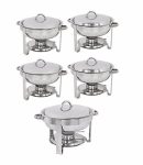 5 Qt. Stainless Steel Chafing Dish, Dinner Serving Buffer Warmer Set