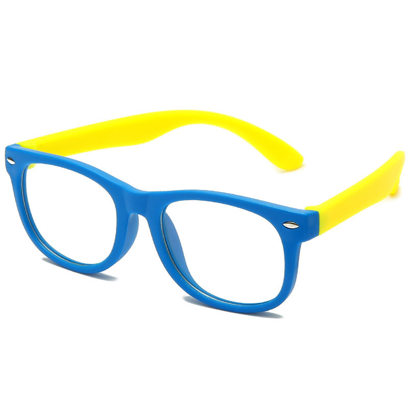 WarBLade New Anti Blue Light Kids Glasses Children Square Optical Frame Eyeware Boy Girls Computer Transparent Eyeglasses UV400