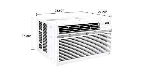 LG 12,000 BTU 115V Window-Mounted Air Conditioner with Remote Control