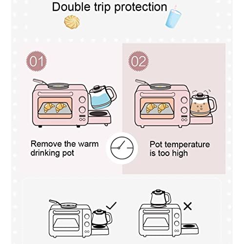 Multifunction Breakfast Machine Mini Household Electric Oven Cake Baking Fry Pan