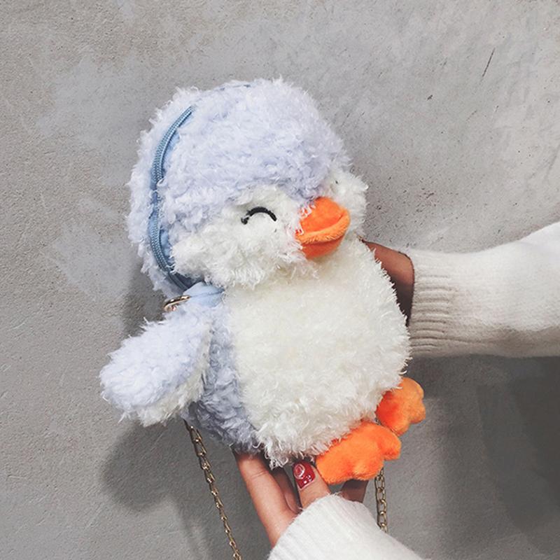 Womens Penguin Cute Zipper Crossbody Bags