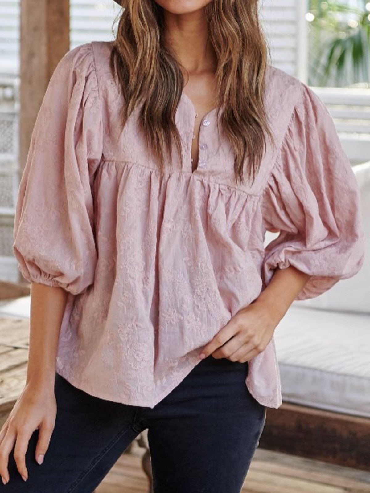 Women Casual Tops Tunic Blouse Shirt