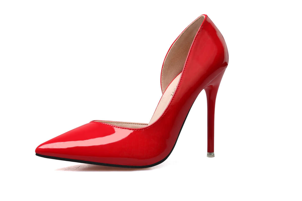 10CM Shallow Pointed Sexy Stiletto Heel Sidecut Dress Elegant Sandals