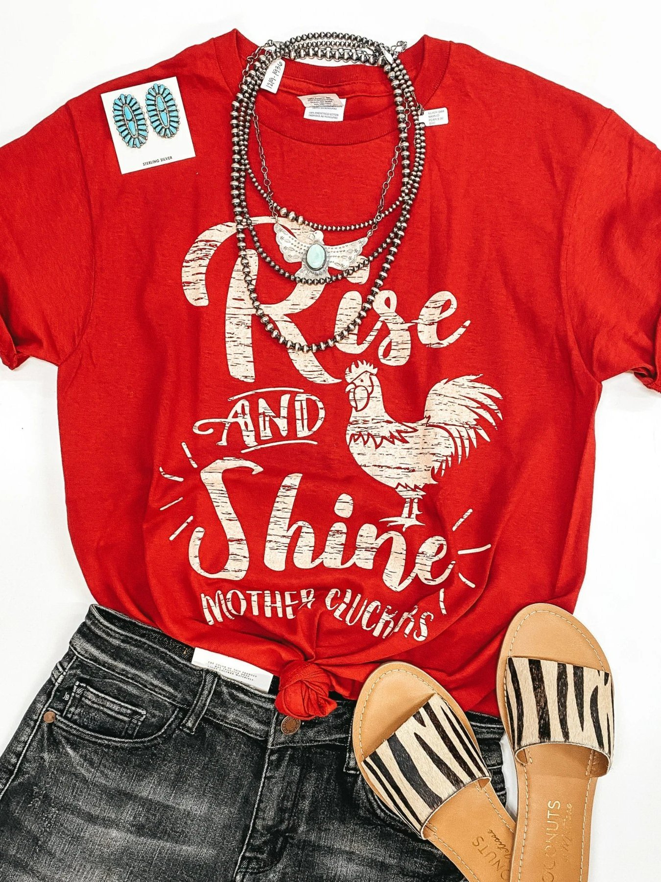 Crew Neck Short Sleeve Animal Shirts & Tops