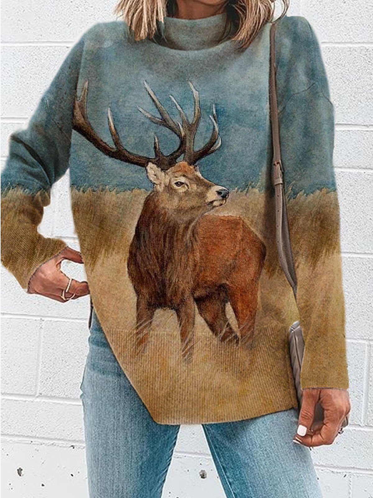 Vintage Cotton-Blend Long Sleeve Shirts & Tops