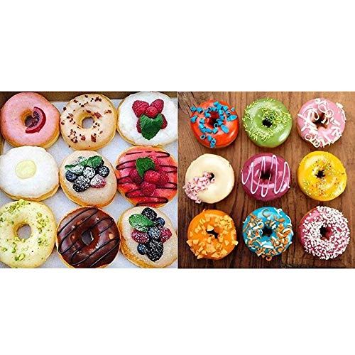 Wotefusi Donut Maker Donut Backer 4 Pieces Electric Doughnut Maker