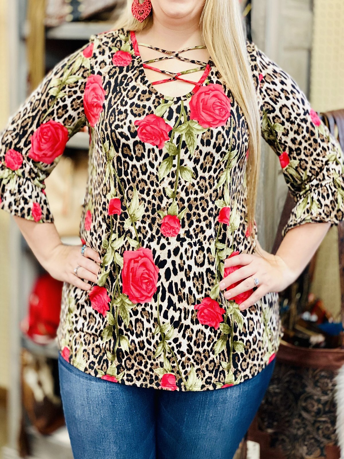 Shift Half Sleeve Casual Printed Shirts & Tops