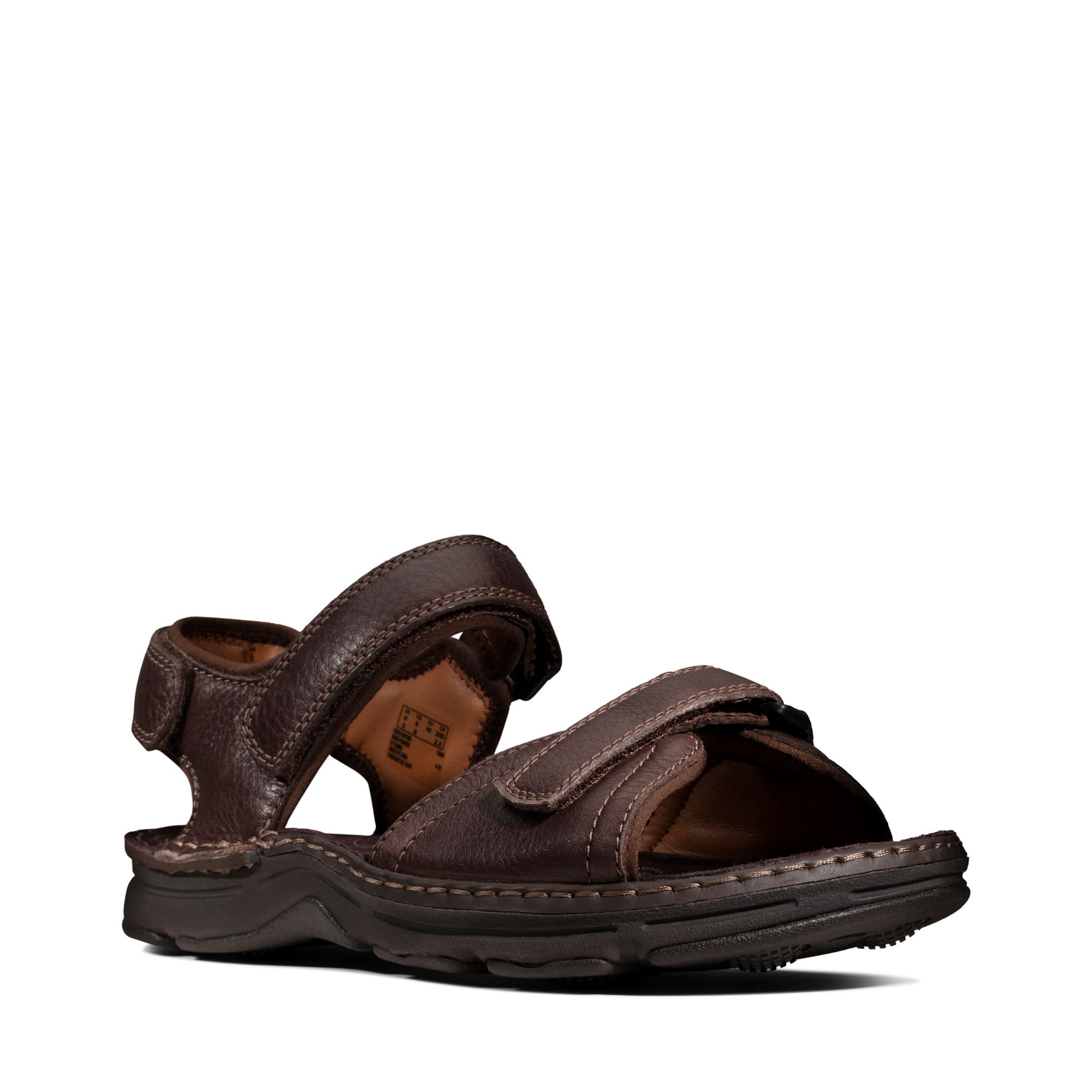 Men Sandals ATL Part Dark Brown Lea