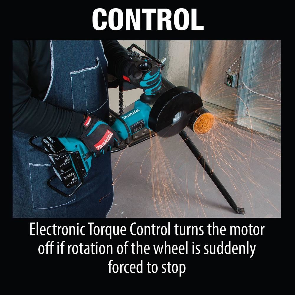 18V X2 LXT Brushless Cordless 7 in. Angle Grinder Kit 5.0Ah w/Bonus 7 in. Dust Extraction Shroud, 7 in. Diamond Wheel