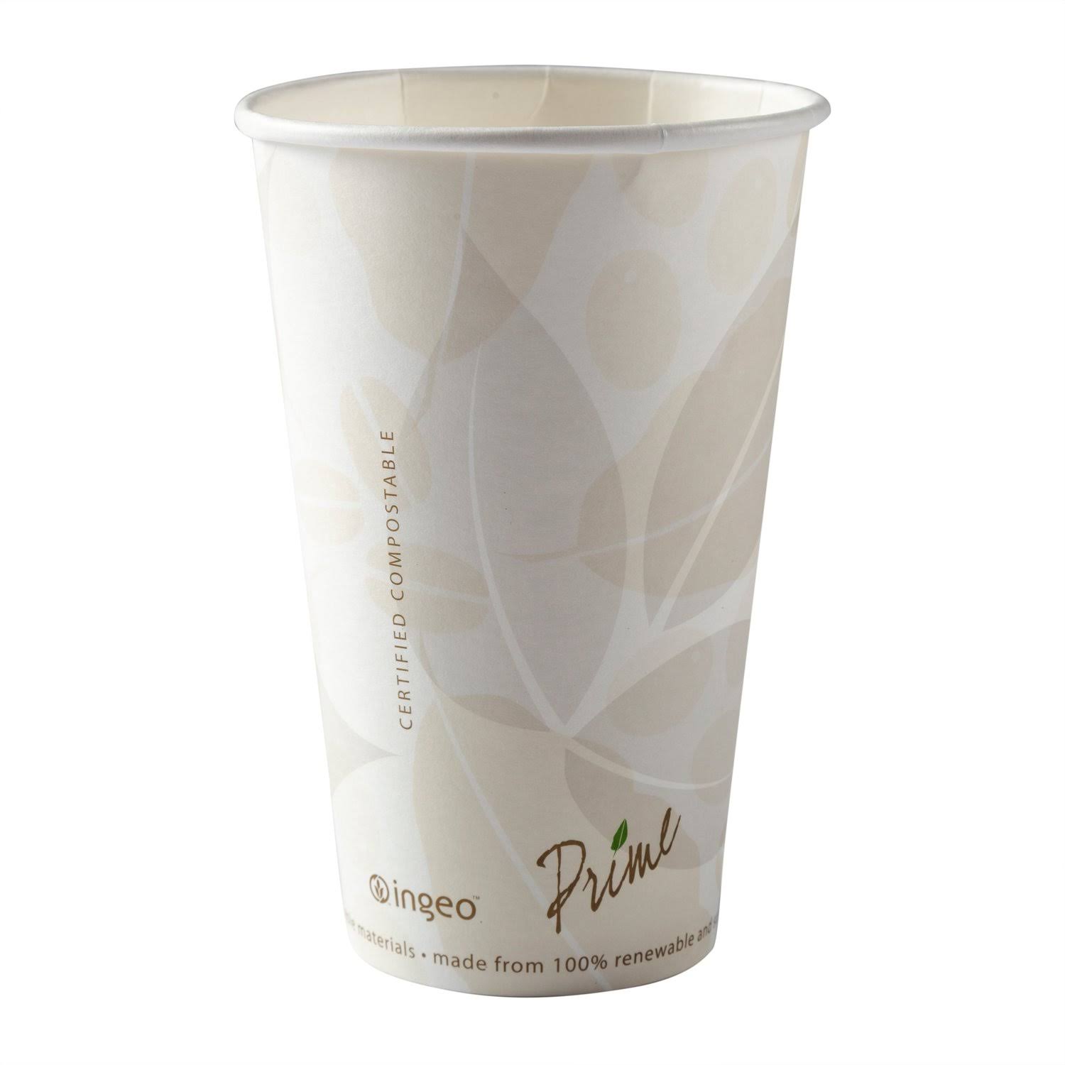 16oz Primeware Pla Lined Hot Cup / Case / 1000ct