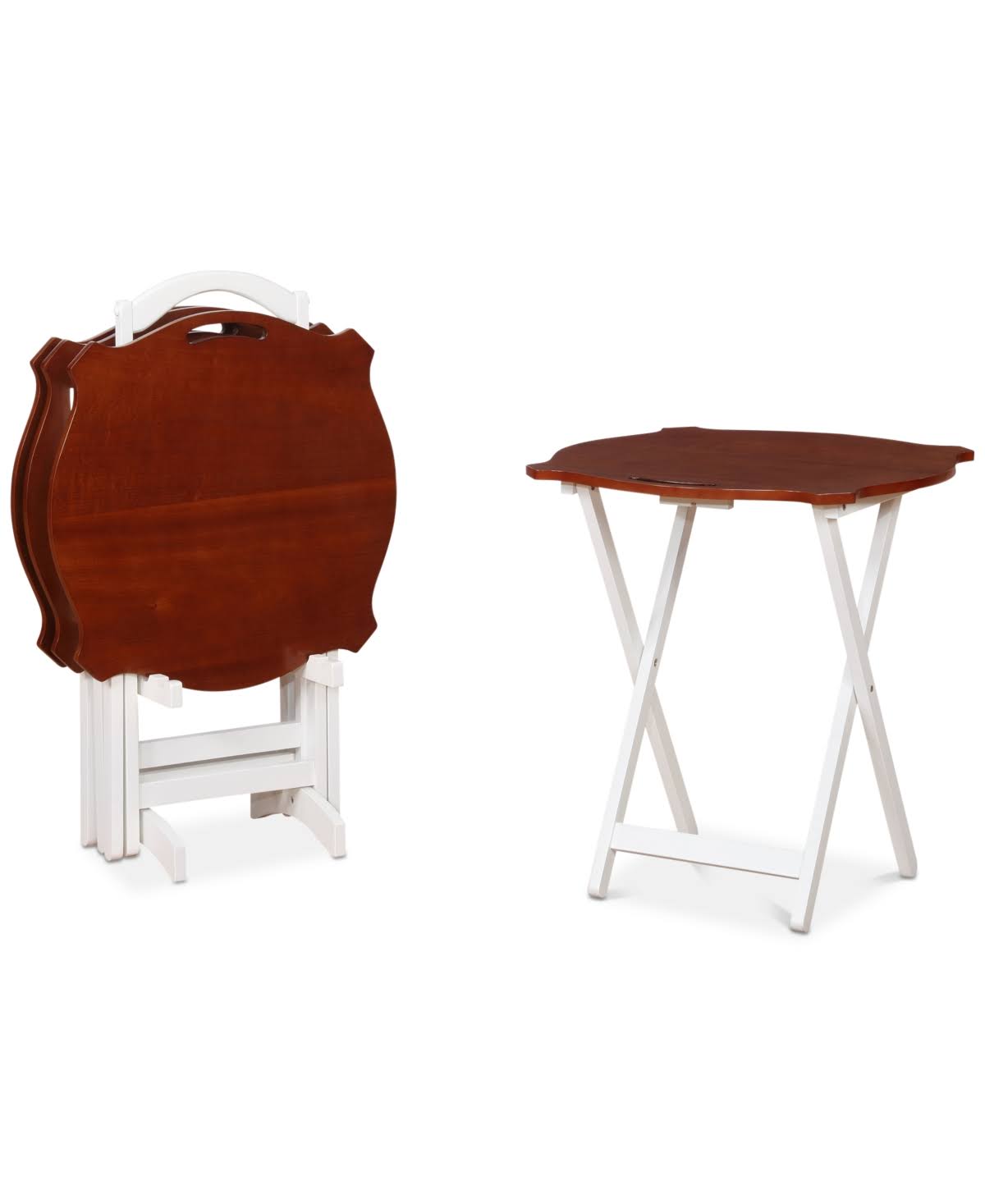 Powell Serpentine Black Tray Table