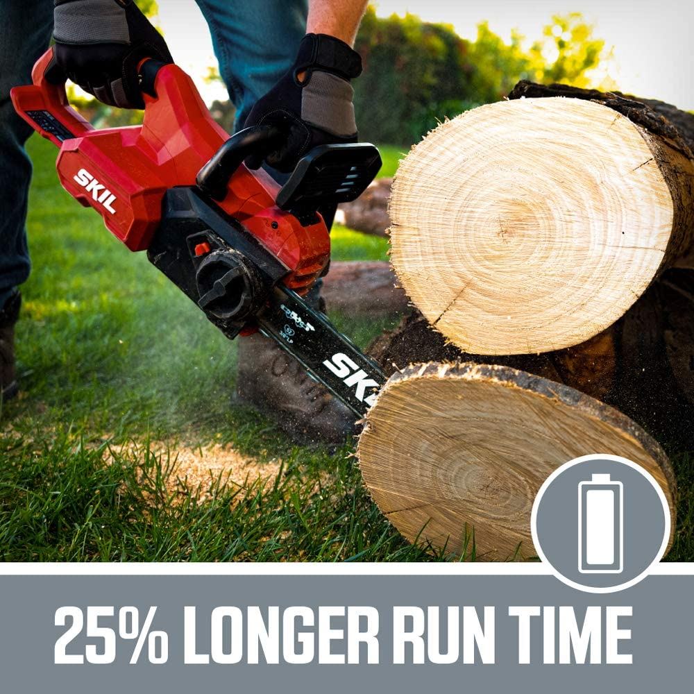 40V Chainsaw Kit Includes 2.5Ah Battery and Auto PWR Jump Charger.