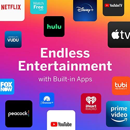 43 Inch 4K Smart TV with Apple AirPlay and Chromecast Built-in