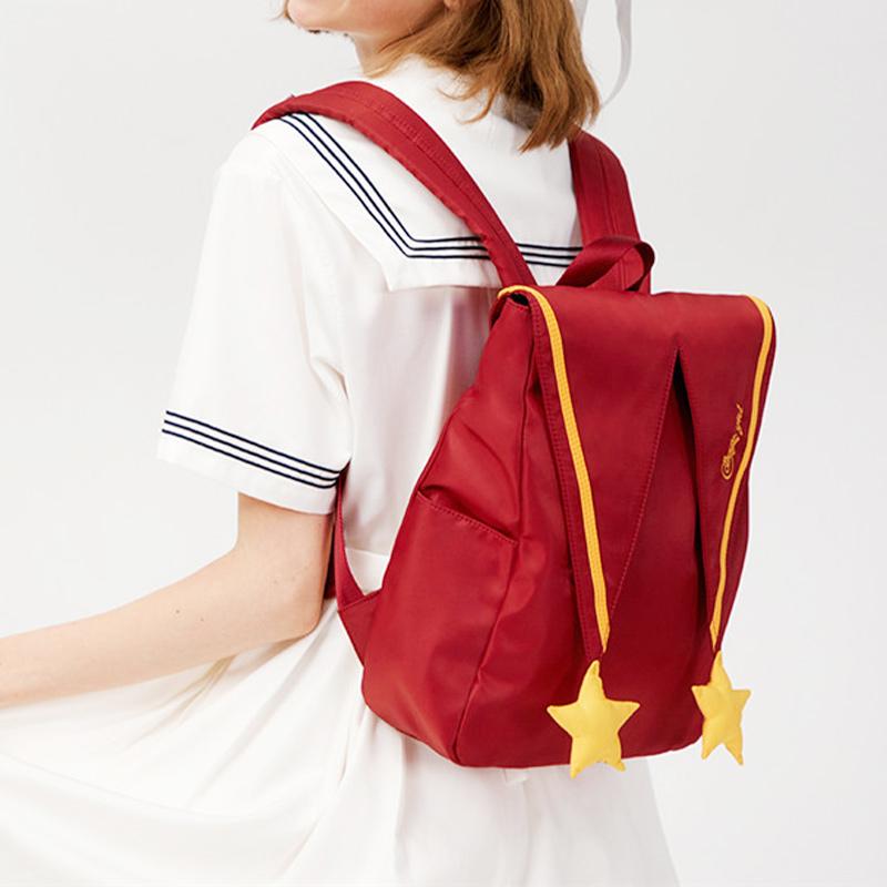 COLLEGE GIRL Letter Embroidery Star Sailor Backpack Schoolbag SS0983