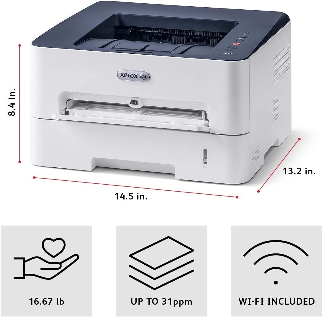 Xerox B210DNI Monochrome Laser Printer, White