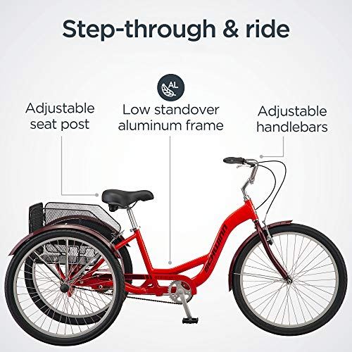 Adult Trike, Three Wheel Cruiser Bike, 1-Speed, 26-Inch Wheels