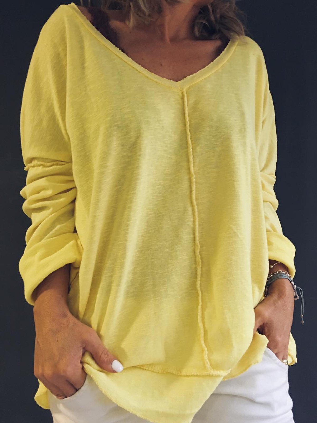 Green Cotton-Blend Holiday Shirts & Tops