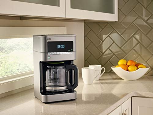 Braun KF7170SI Brew Sense Drip Coffeemaker, 12 cup