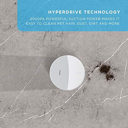 iHome AutoVac 2-in-1 Robot Vacuum+ Mopping Enabled with 2000pa Suction Power