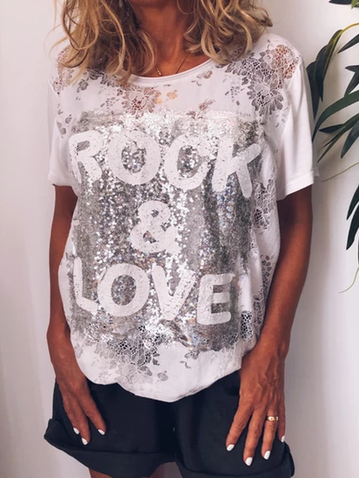 White Short Sleeve Casual Shirts & Tops