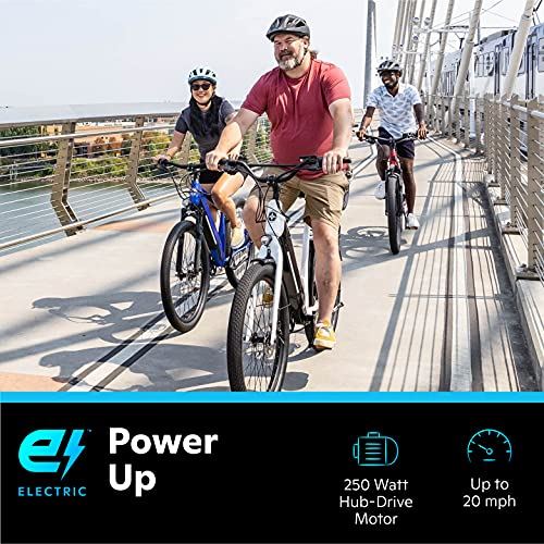 Adult Electric Hybrid Bike, Step-Thru Frame, Small/Medium