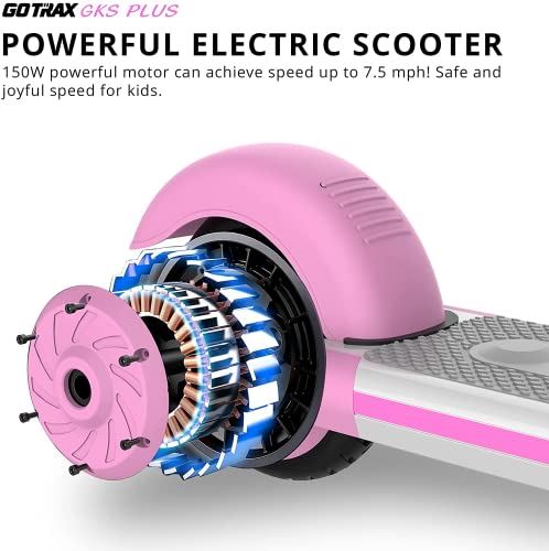 7 Miles Range and 7.5mph Speed, 6��� Wheel and Unique Led Light Design