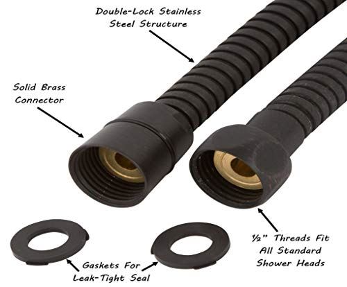 Strong Water Spray Hand Held Shower Head With Mount And Stainless Steel Hose