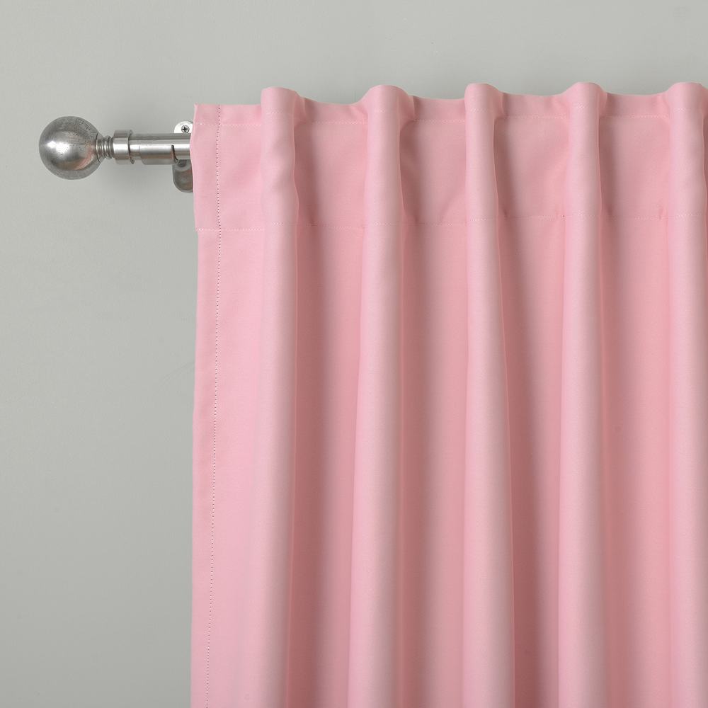 Set of 2 Back Tab or Rod Pocket Thermal Insulated Blackout Curtain Paz