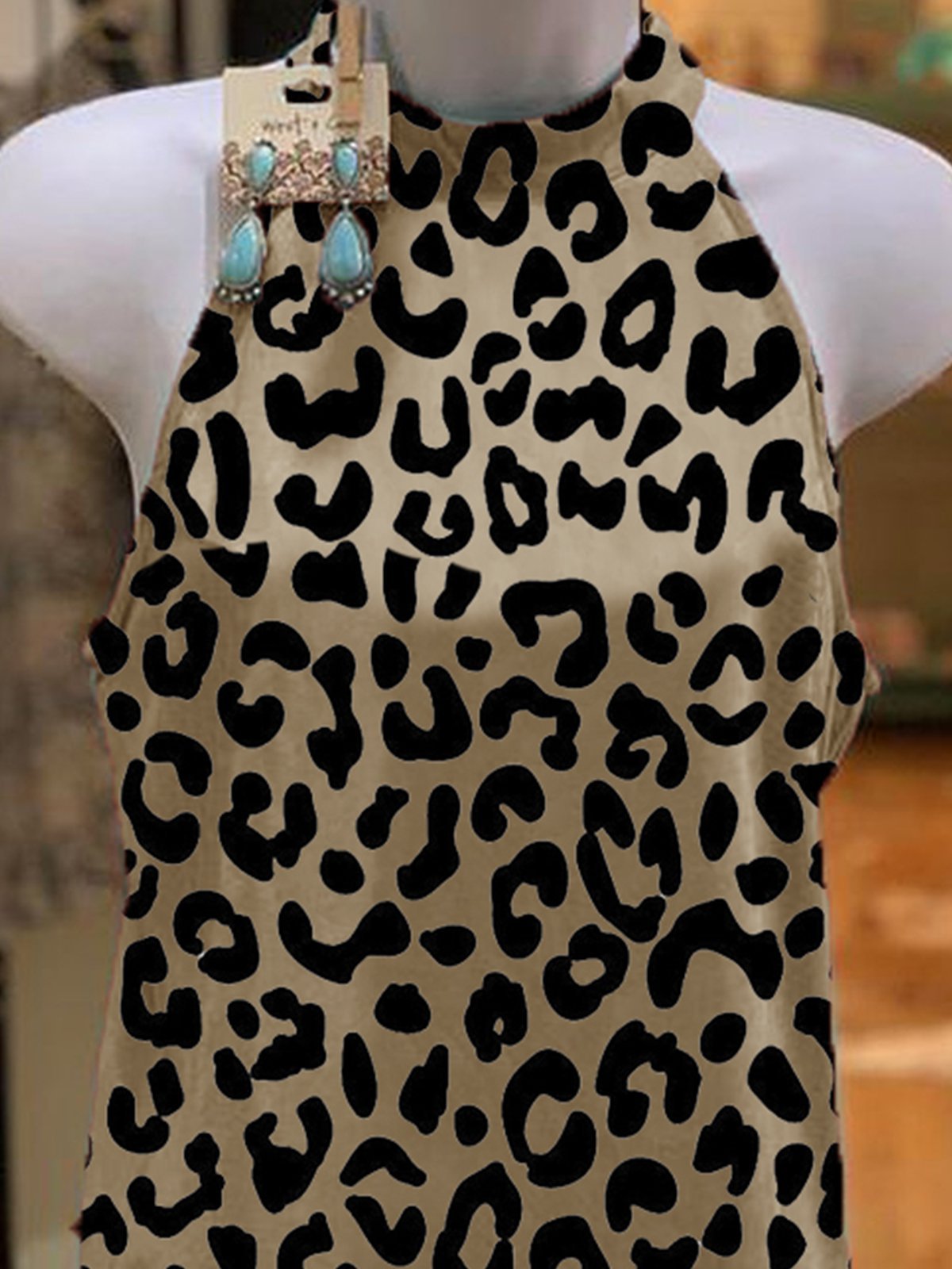 Crew Neck Printed Cotton-Blend Shirts & Tops