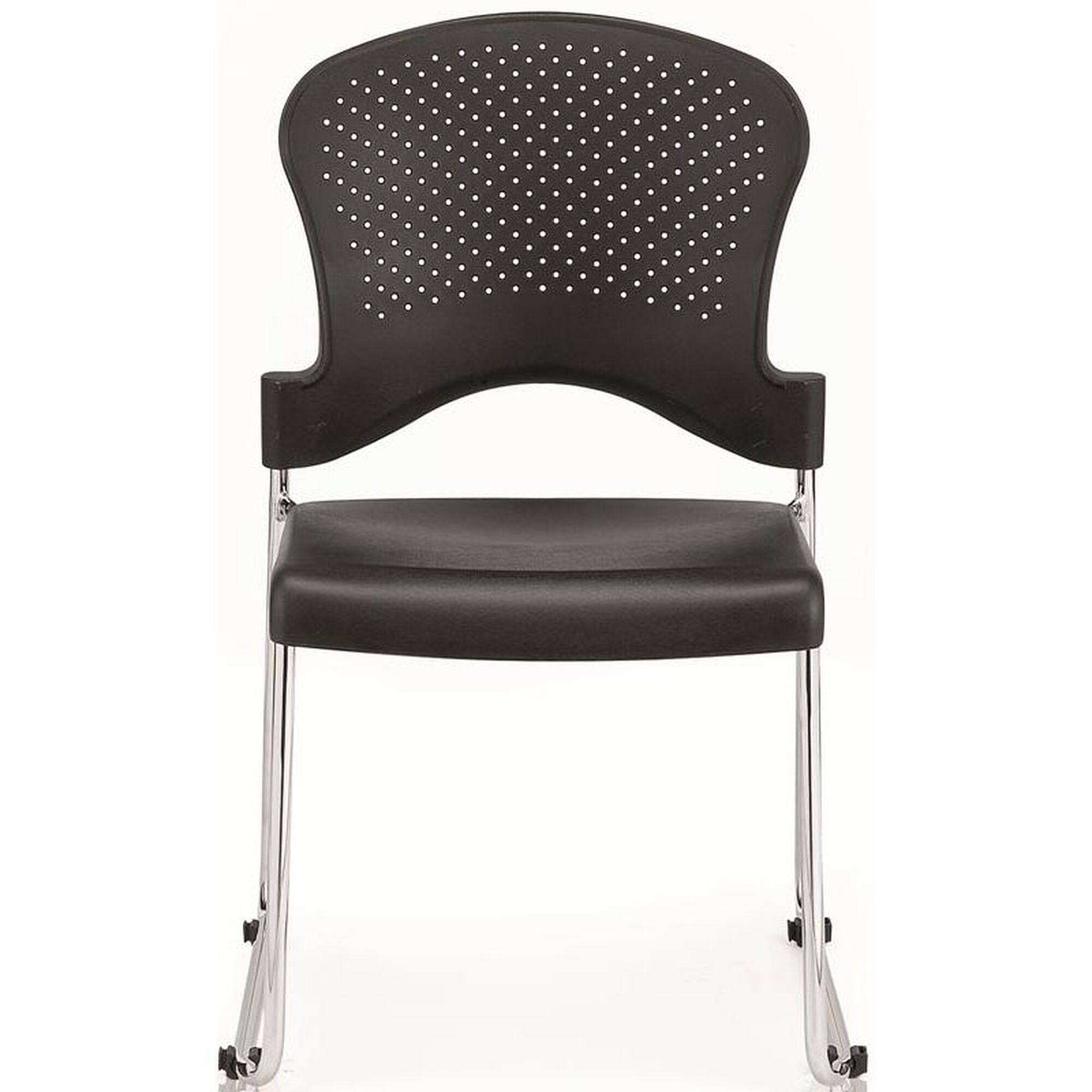 18x22 x 23x22 x 34x22 Black Plastic Chair